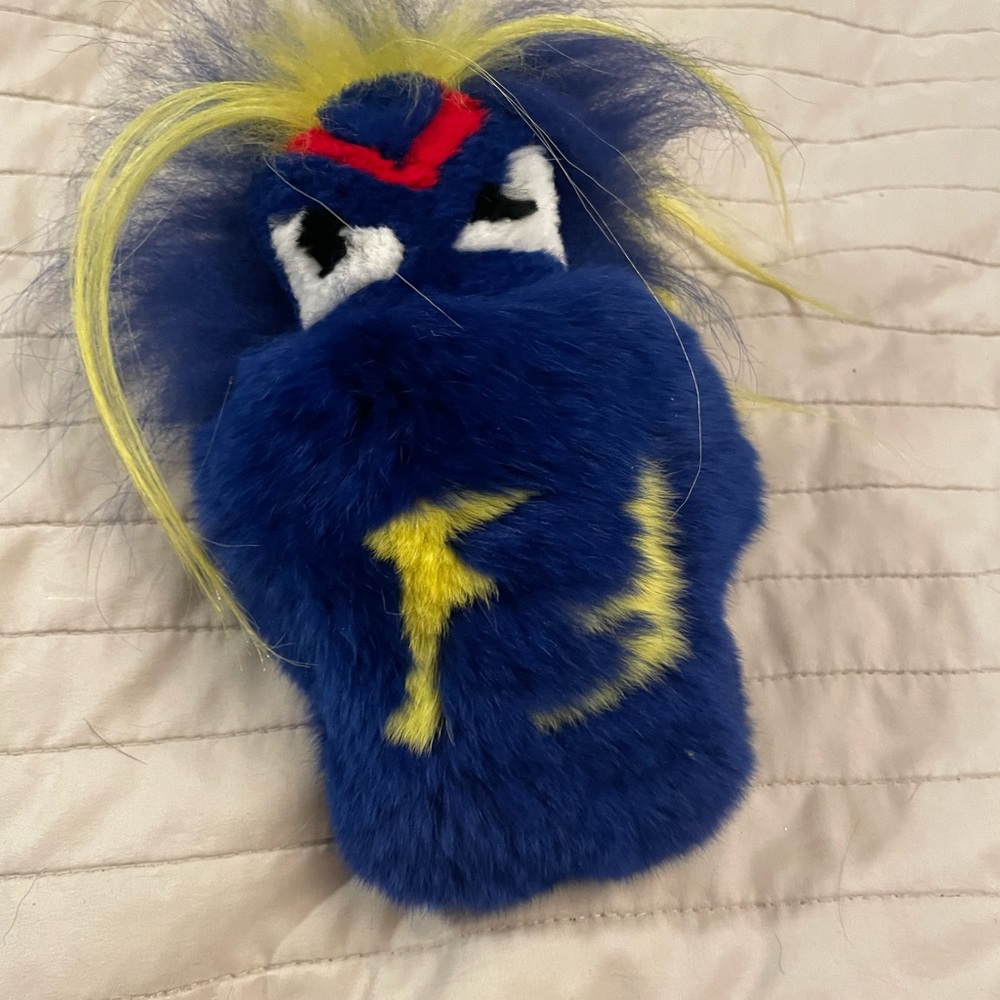 Fendi fur monster keychain or bag charm amazing condition